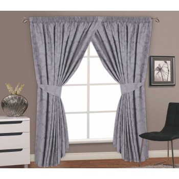 Regency Grey Silver - 90x90" Curtains