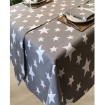 Stars Grey 54"x54" Sq - Tablecloth Range