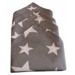 Stars Grey Napkins 4PK - Tablecloth Range