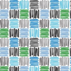 PVC Scribble Blue - Vinyl Table Cloth Range