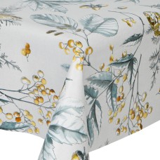 PVC Rustic Berries Gold - Vinyl Table Cloth Range