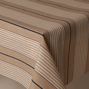 Acrylic Harbour Stripes Blue - Acrylic Coated Table Cloth Range