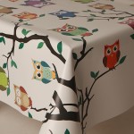PVC Owls - Vinyl Table Cloth Range