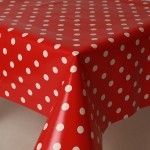 PVC Polka Red - Vinyl Table Cloth Range