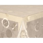 PVC Clear Embossed Circles - Clear Table Cloth Range
