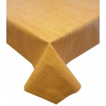 PVC Faux Linen Yellow - Vinyl Table Cloth Range