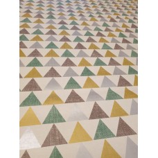 PVC Triangle Green - Vinyl Table Cloth Range