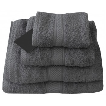 CT Charcoal Grey Hand Towel - 100% Cotton, 500 GSM 