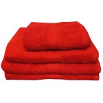 CT Red Hand Towel - 100% Cotton, 500 GSM 